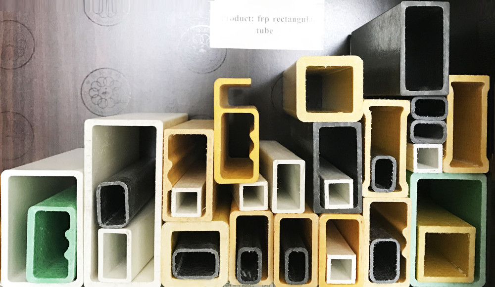 Fiberglass Rectangular Tube Pultruded Frp Box Section Hollow Tube