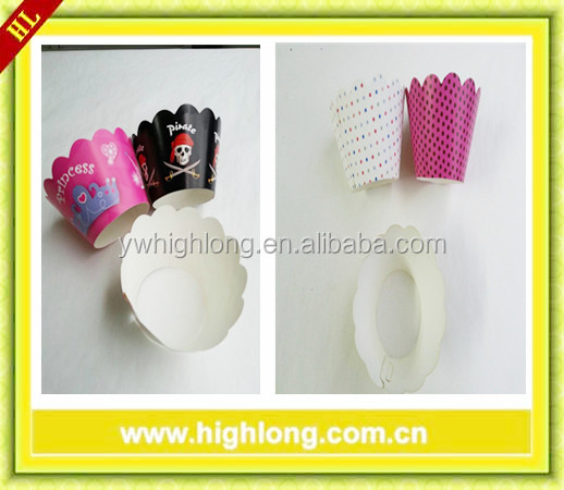 different colour Stripe Cupcake decoration cupcake Wrappers