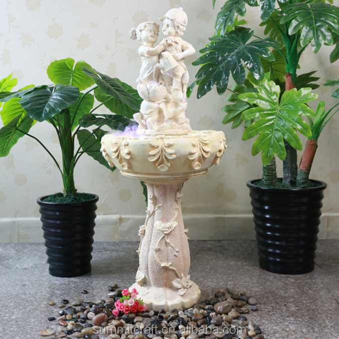 European Polustone Large Indoor Garden Angel Water Fountain Buy Water