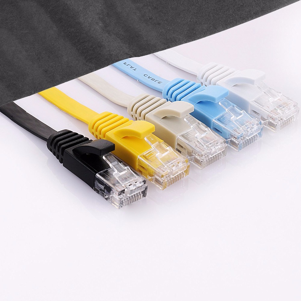 Flat Patch Cord Rj45 Utp Cat6 Flat Ethernet Cable With Ce/ul
