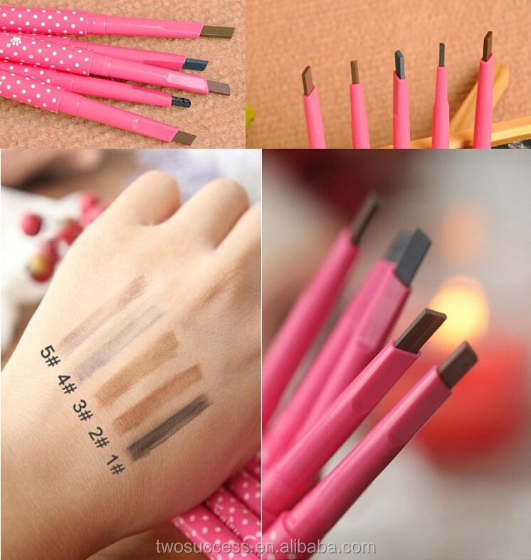 OEM Eyebrow Pencil Retractable Rotating SquareTriangle Circular shape Eye Drawing Pencil.jpg