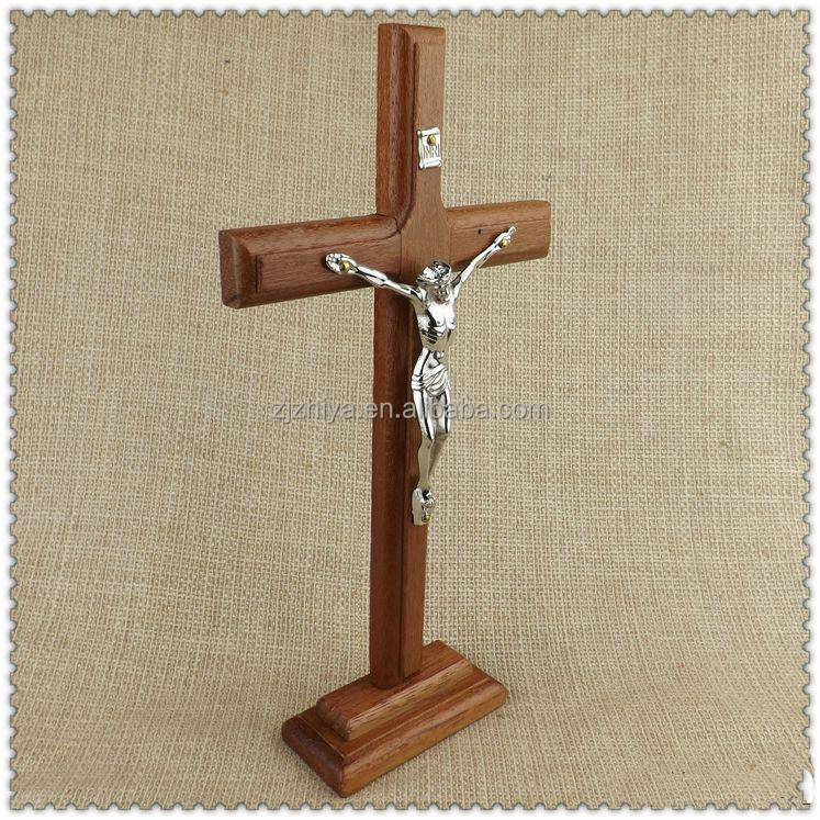 工場出荷時の価格卸売大型装飾オリーブの木製の十字架イエス問屋・仕入れ・卸・卸売り
