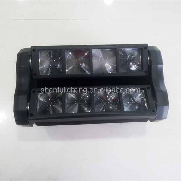 Djディスコプロフェッショナルショーライト工場価格8ピース3ワットrgbw ledミニスリムスパイダー光舞台照明仕入れ・メーカー・工場