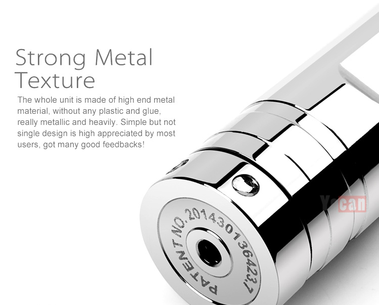 Replaceable control panel Yocan EXgo V2 battery with low voltage protection and power indication