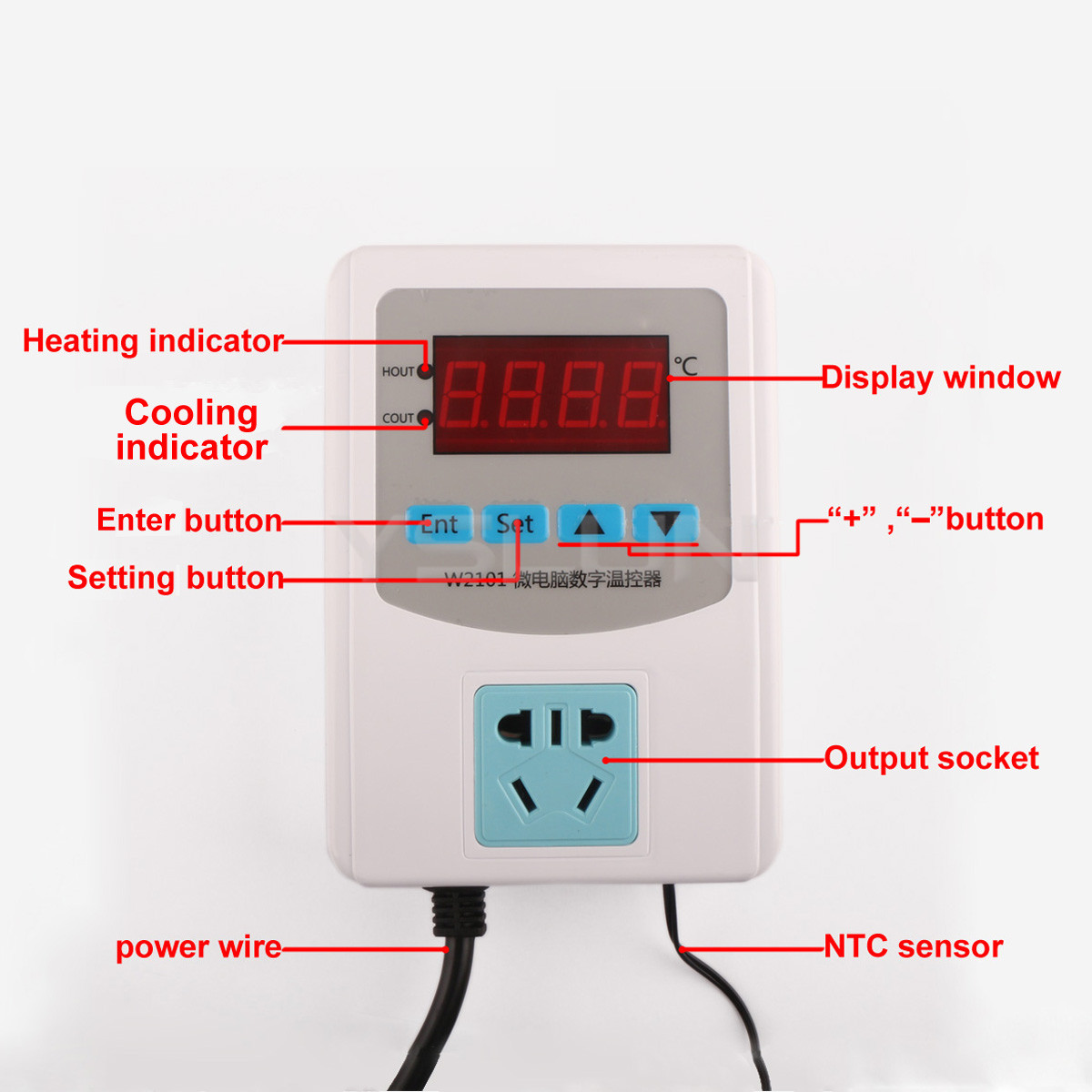Купить AC 220v цифровой термостат Регулятор температуры -60 ~ 125 ...