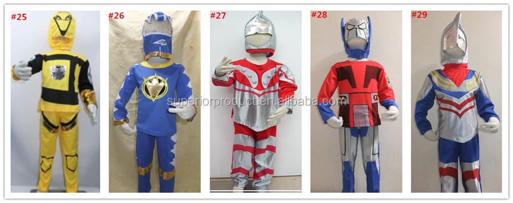 子供ハロウィンパーティの衣装、 子供の年齢3- 7kyouryuu戦隊jurangerコスプレ、 少年役割- 再生ゴースト衣類仕入れ・メーカー・工場