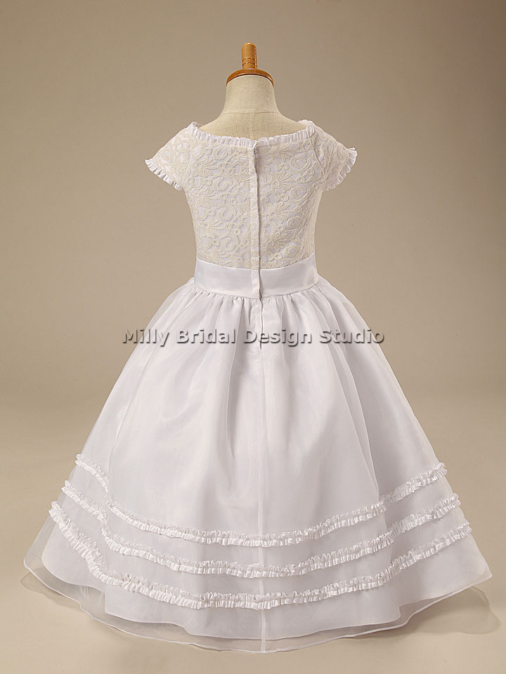 美しい刺繍fg0846トップオーガンザのイブニングドレスのための子供問屋・仕入れ・卸・卸売り