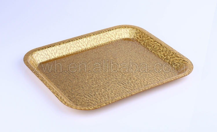 新しいスタイリッシュ2015金めっきされた金属のコースターシェル形のプラスチック製のプレート仕入れ・メーカー・工場