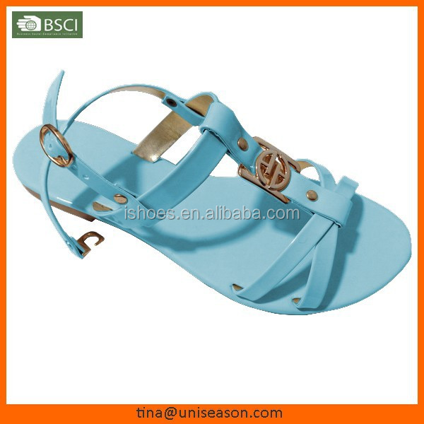 New design 2015 fashion wholesale summer flat sandal woman