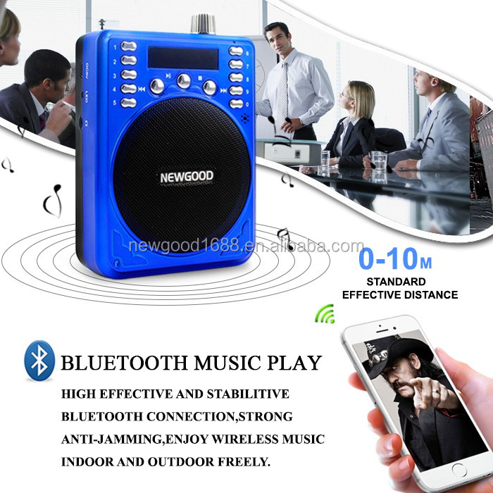 2016新しいタイプ中国深セン10ワットbluetoothポータブルスピーカーfmラジオ、音声アンプと音声録音機能仕入れ・メーカー・工場