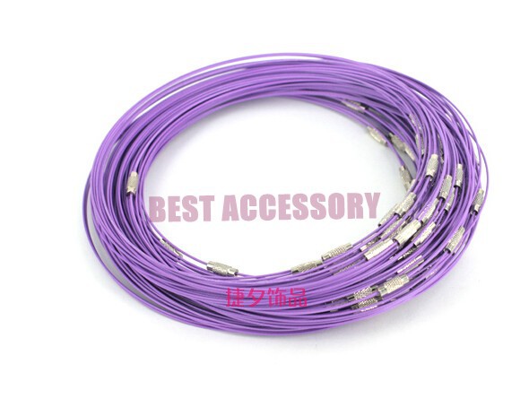 conew_memory wire cord necklace choker0019