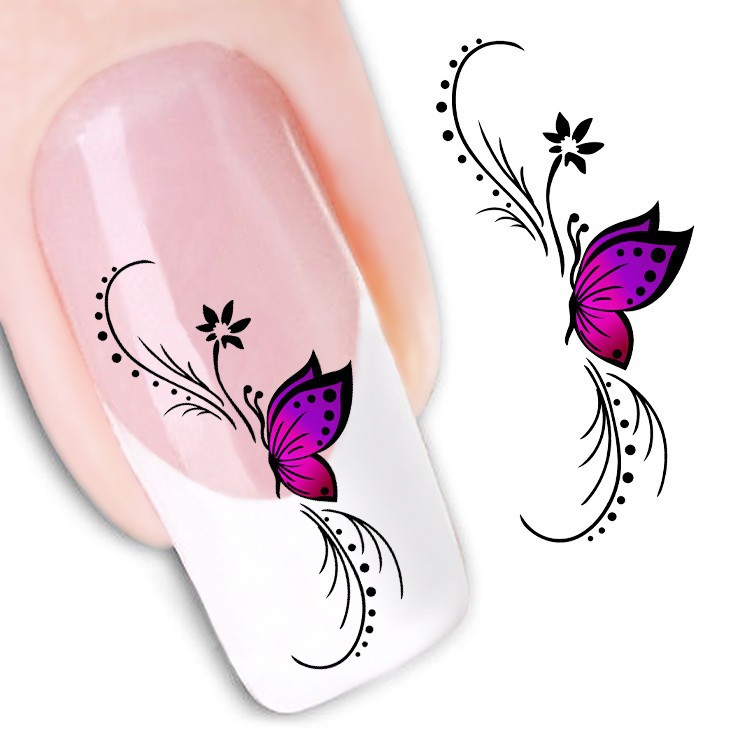 french nail art stickers