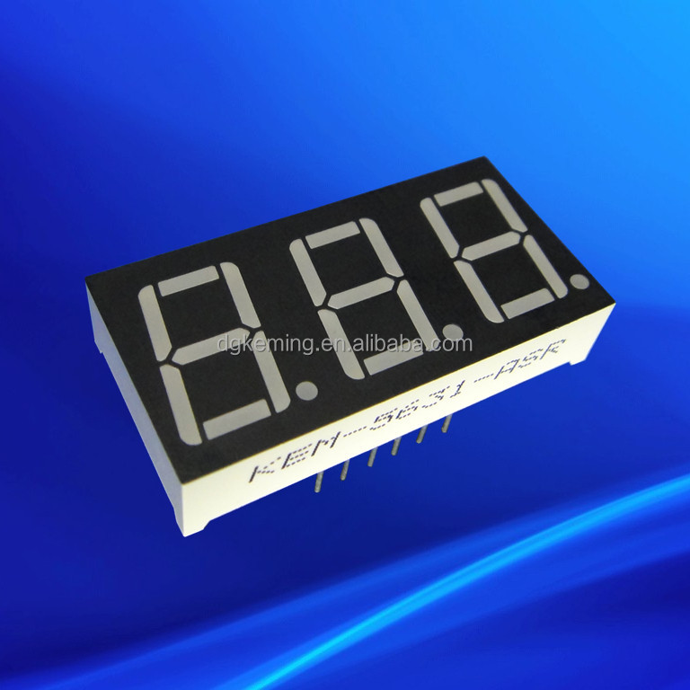 0.56 inch 3 digit super red 3 numbers led 7 segment led display