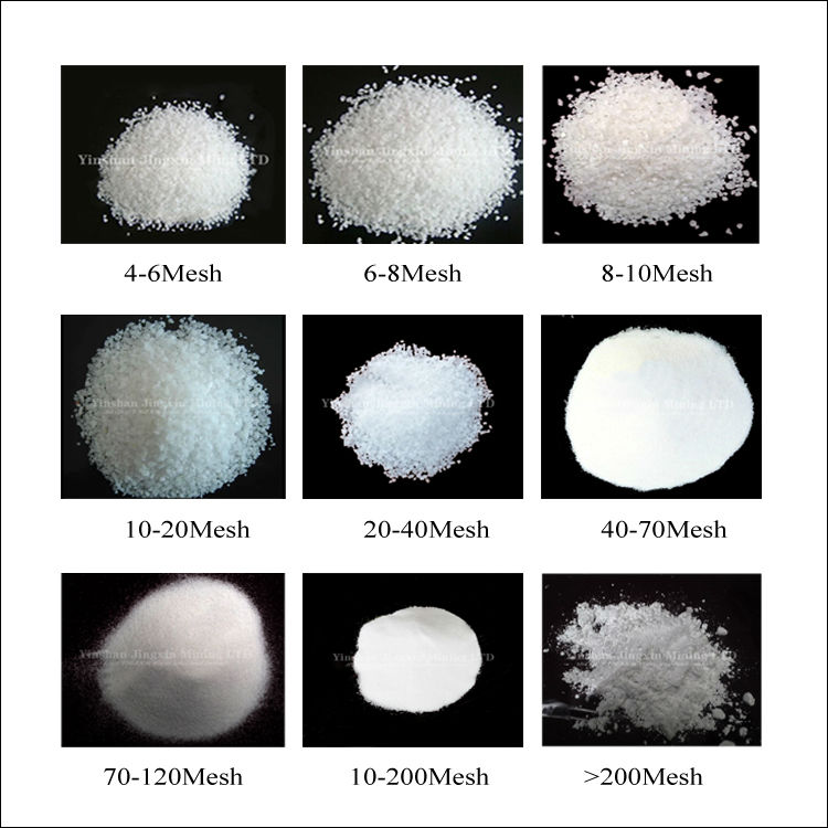 白シリカ砂の価格jx( 70- 180メッシュ、 sio299.7％)問屋・仕入れ・卸・卸売り