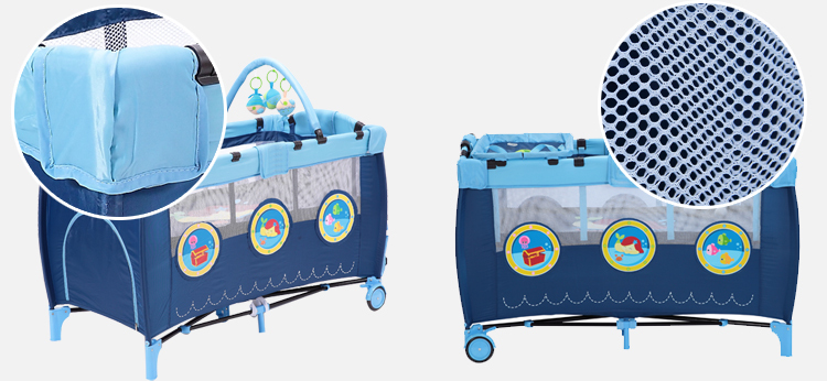 2015エコ- フレンドリーな物質等安全赤ちゃん赤ちゃん用の遊び場・旅行コット仕入れ・メーカー・工場