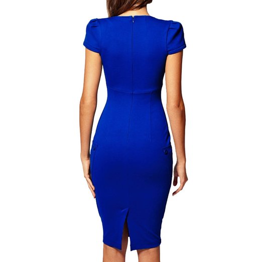 ディープvネックニットワンピース、 ファッションドレス2014年、 最新の女性のドレス問屋・仕入れ・卸・卸売り