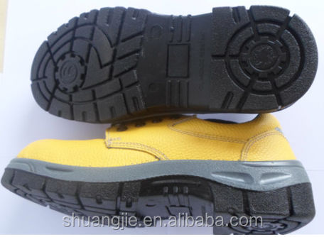 黄色の革鋼のつま先とプレート安全靴作業靴がない。 9145問屋・仕入れ・卸・卸売り