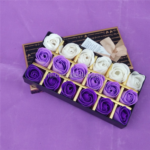 ロマンチックなギフトの石鹸バレンタインデーフラワーバラ石鹸/形の石鹸の花/卸売石鹸の花問屋・仕入れ・卸・卸売り