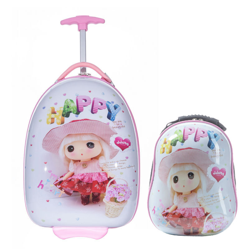 Builtin Caster And Hard Shell Type Caddy Trolley School Case,Boxtype