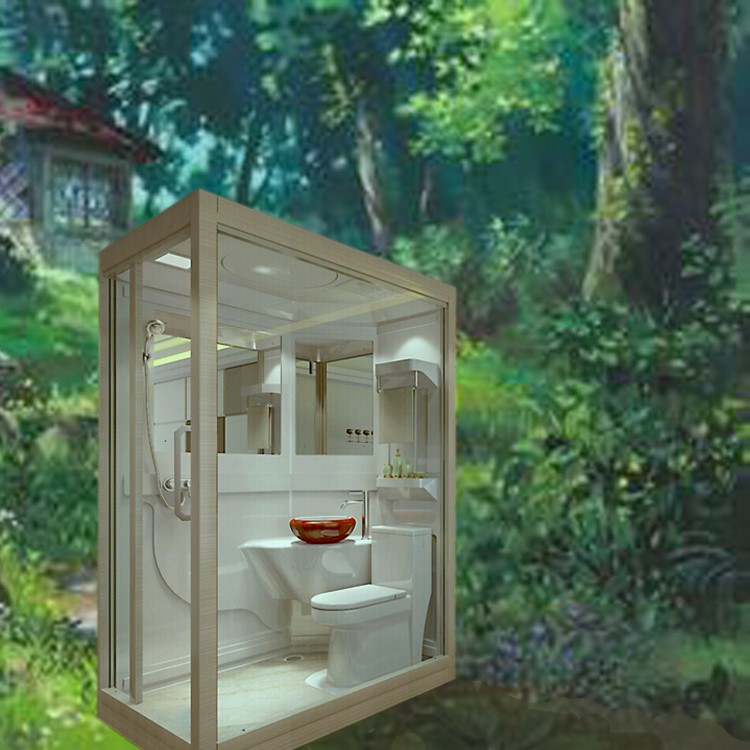 Frp Prefabricated Modular Bathroom Shower Box Toilet Unit Pods Set