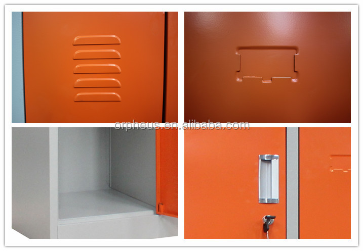 OR-CZA002 CKD Z Shape Gym Lockers Cabinet Colorful Doors Gymnasium Steel Locker Wardrobe Athletic L Style Steel Gym Locker