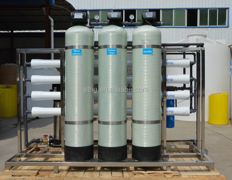 good looking 2000l/h ro system water filter/distiller commercial