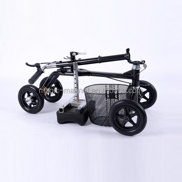 新しい折りたたみ2014年バスケット付きドライブウォーカーの膝のスクーター無効に高齢者のための不自由な人問屋・仕入れ・卸・卸売り
