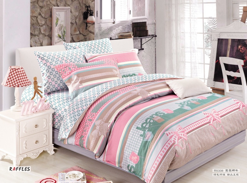 キッズスタイル寝具は綿100％4個羽毛布団カバーシーツ枕カバー仕入れ・メーカー・工場