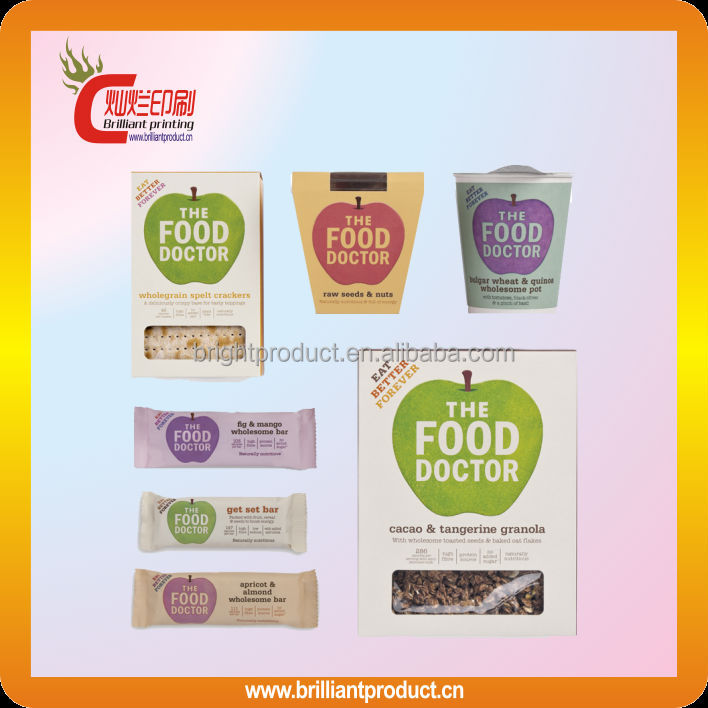 Single fancy white paper cup cake box with window