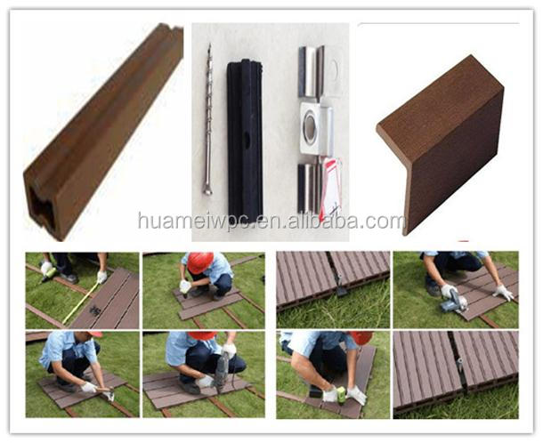 Light Weight And Easy To Install Outdoor WPC Decking & Flooring
