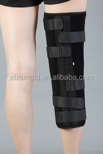ブラック膝固定セット/柔らかいティッシュ傷つける保護医療膝ブレース仕入れ・メーカー・工場