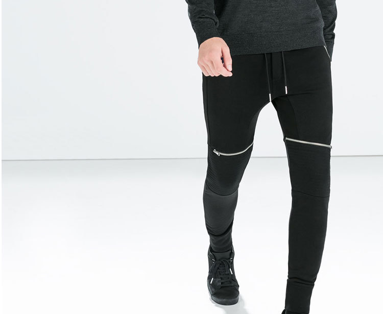 ファッションジッパーポケットプリーツ膝最新のスタイルの男性のズボン仕入れ・メーカー・工場