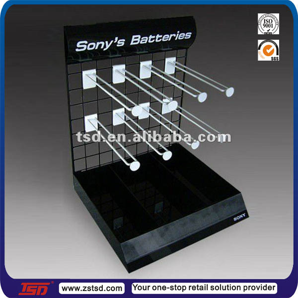 Chain Store Duracell Pos Corrugated Battery Display Stand/cardboard