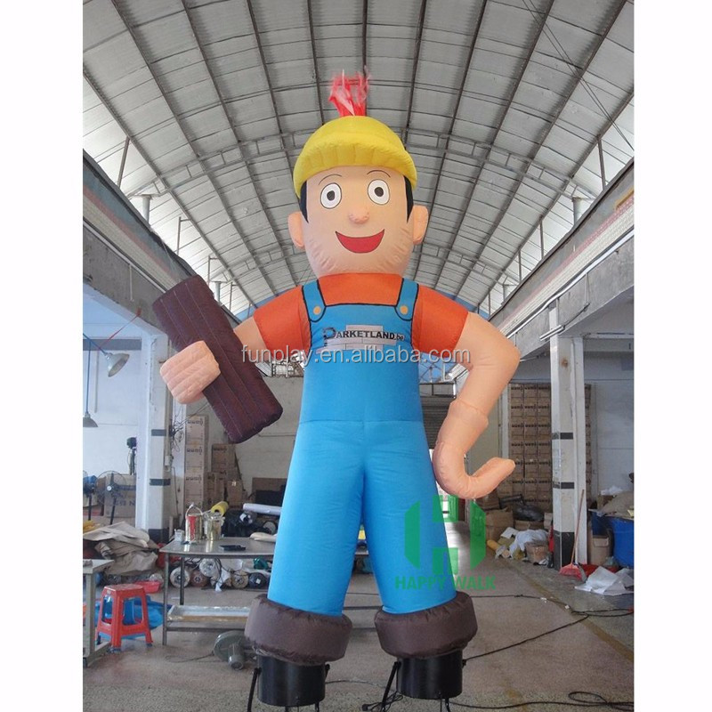 A Man In Suspenders Giant Inflatable Cartoon Characters Inflatable