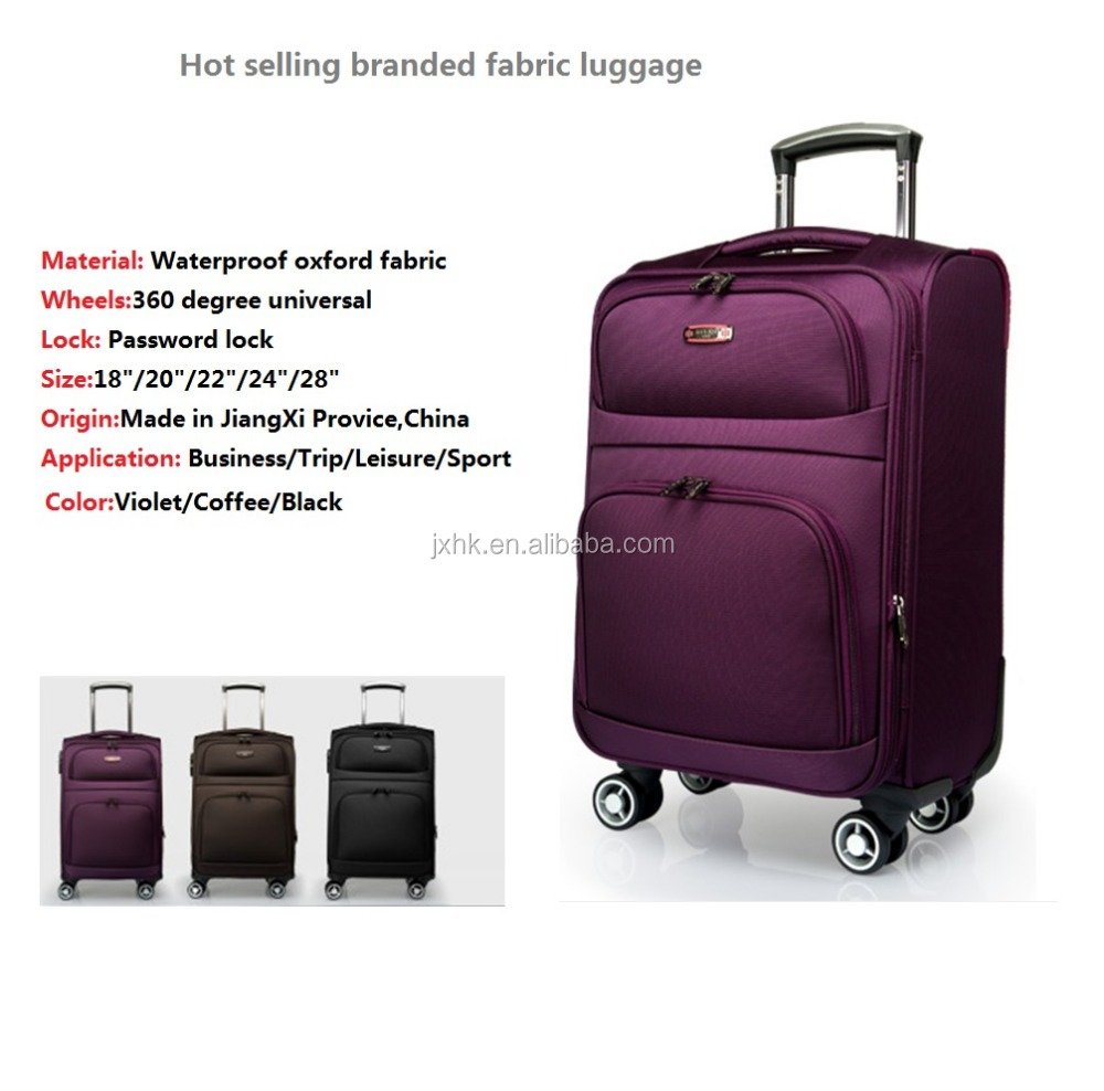 熱い販売の豪華なスタイルの生地の荷物の空の旅の荷物スーツケース大容量仕入れ・メーカー・工場