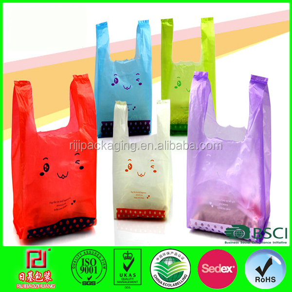 Wholesale Clear Cheap HDPE Bag Plastic Grocery Shopping Bags