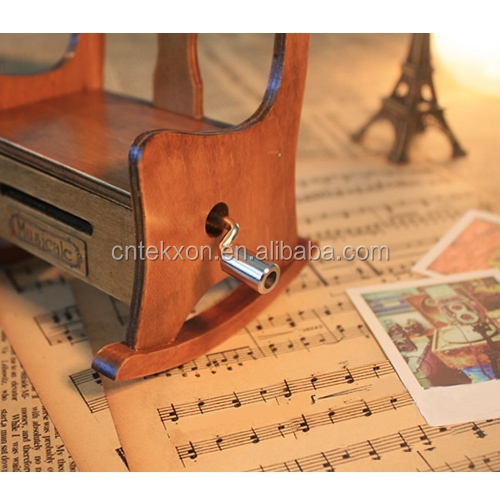 ビンテージ木製楽器オルゴールミュージカルロッキングチェア、 diy自身年を作る歌問屋・仕入れ・卸・卸売り