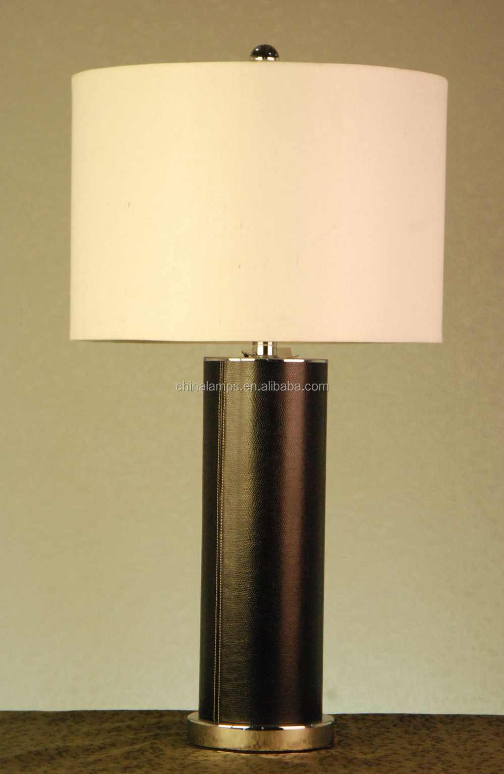 Kerst decoratie houten tafel lamp met lampenkap voor herberg/hotel ...