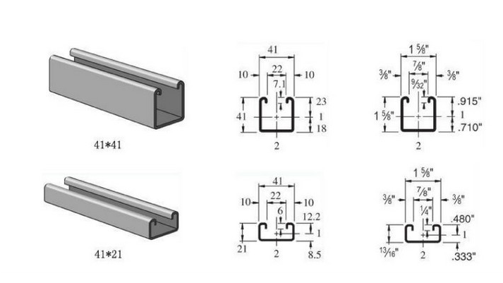 41-62-c-and-u-slotted-perforated-galvanized-shaped-steel-profile-strut