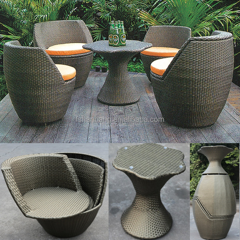 Factory Outlet Outdoor Rattan Resin Wicker Patio Garden Furniture 3,5