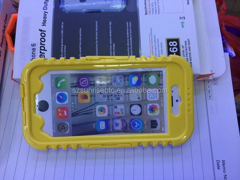 Iphoneのための新しい到着のファッション2014年6ケース用防水ケースiphone64.7inch/5.5インチ6色問屋・仕入れ・卸・卸売り
