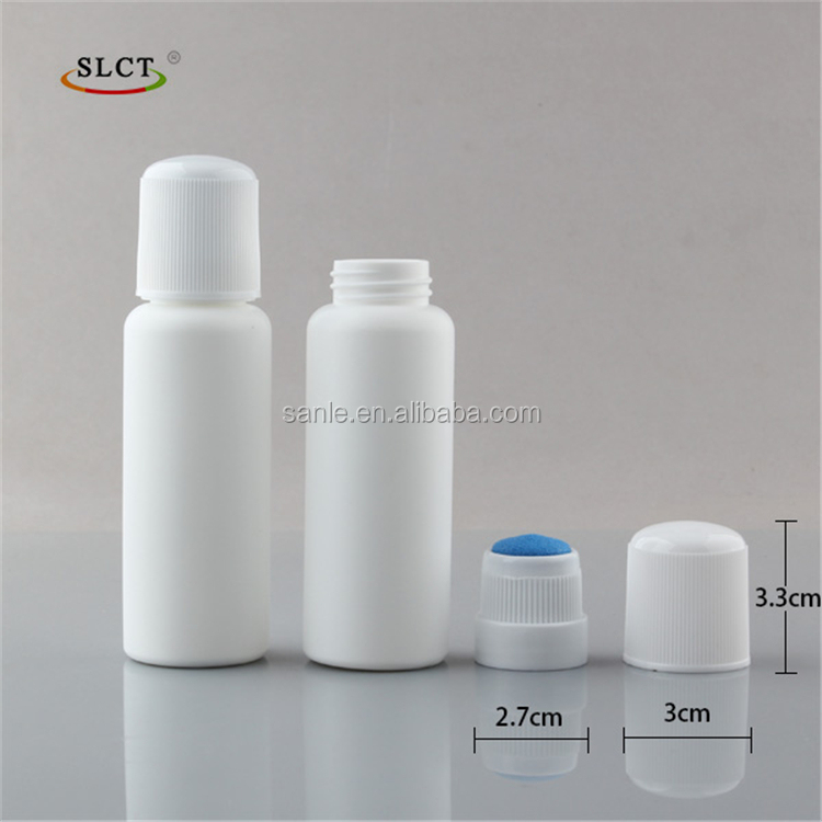 plastic bottles with sponge applicator 50ml 65ml 100ml