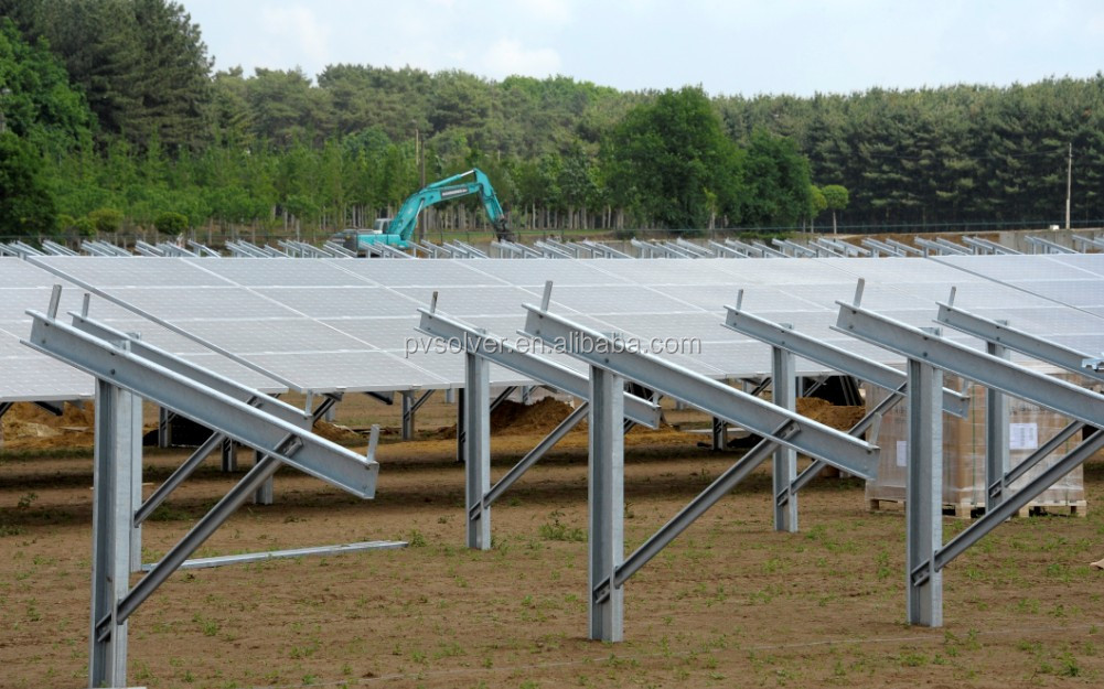 太陽地上マウント構造のスタンドアローンの太陽光発電システム6細胞太陽光発電kw完全なシステム問屋・仕入れ・卸・卸売り