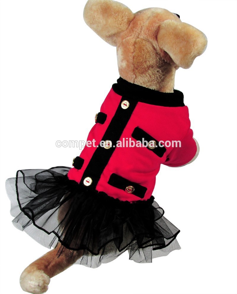 ペット用ドレス熱い赤綿interloop秋冬の犬用のプリンセススカート仕入れ・メーカー・工場