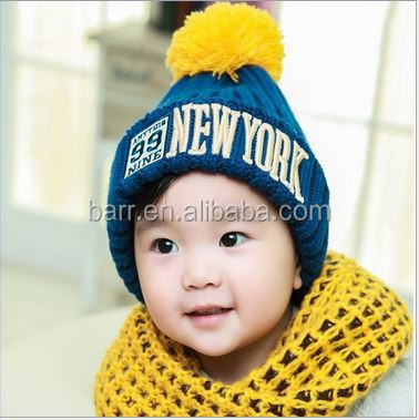 冬暖かいウールニット子供赤ちゃんソフト厚いビーニー帽子キャップ仕入れ・メーカー・工場