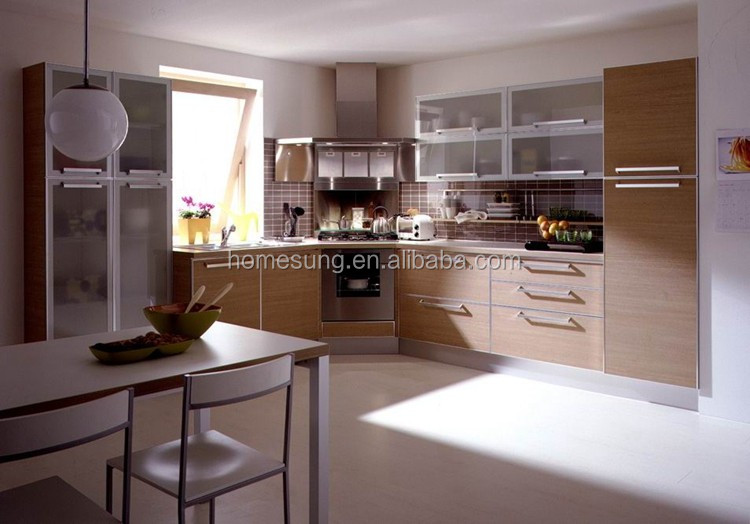 Moderne kleine keuken ontwerpen houtsnijwerk meubels fabrikanten ...