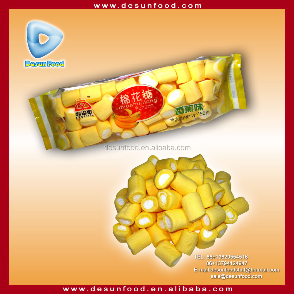 Banana flavour fruit chewing candy