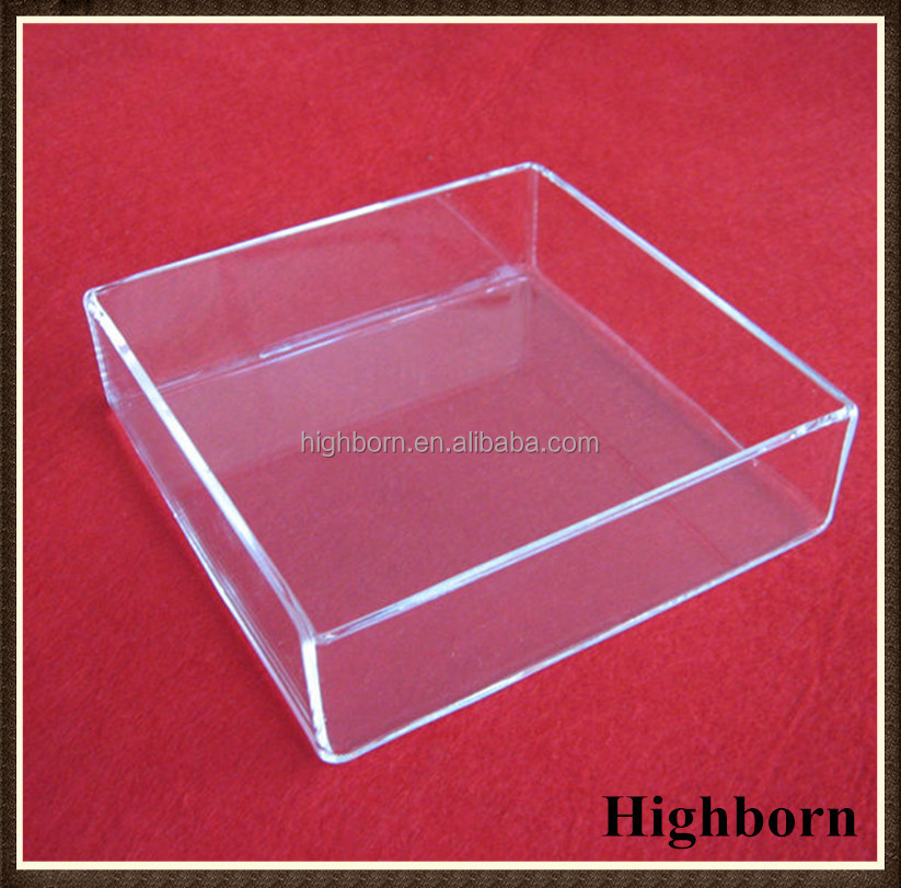 正方形の形状の石英ガラス7070x15mmペトリ皿仕入れ・メーカー・工場