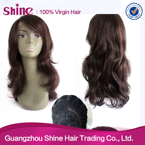 安い価格2015新しいヘアスタイル人毛のレースのかつらカーリースタイル 問屋・仕入れ・卸・卸売り