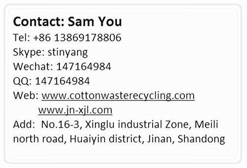 糸の廃棄物リサイクル機械ラインの中でインド仕入れ・メーカー・工場